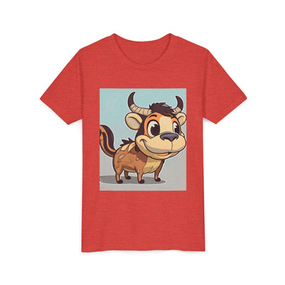Cute Cartoon Cow Youth Tee, Kid's Shirt for Birthdays, Playdates, Gift for Animal Lovers, Fun Party Wear, Casual Everyday Style