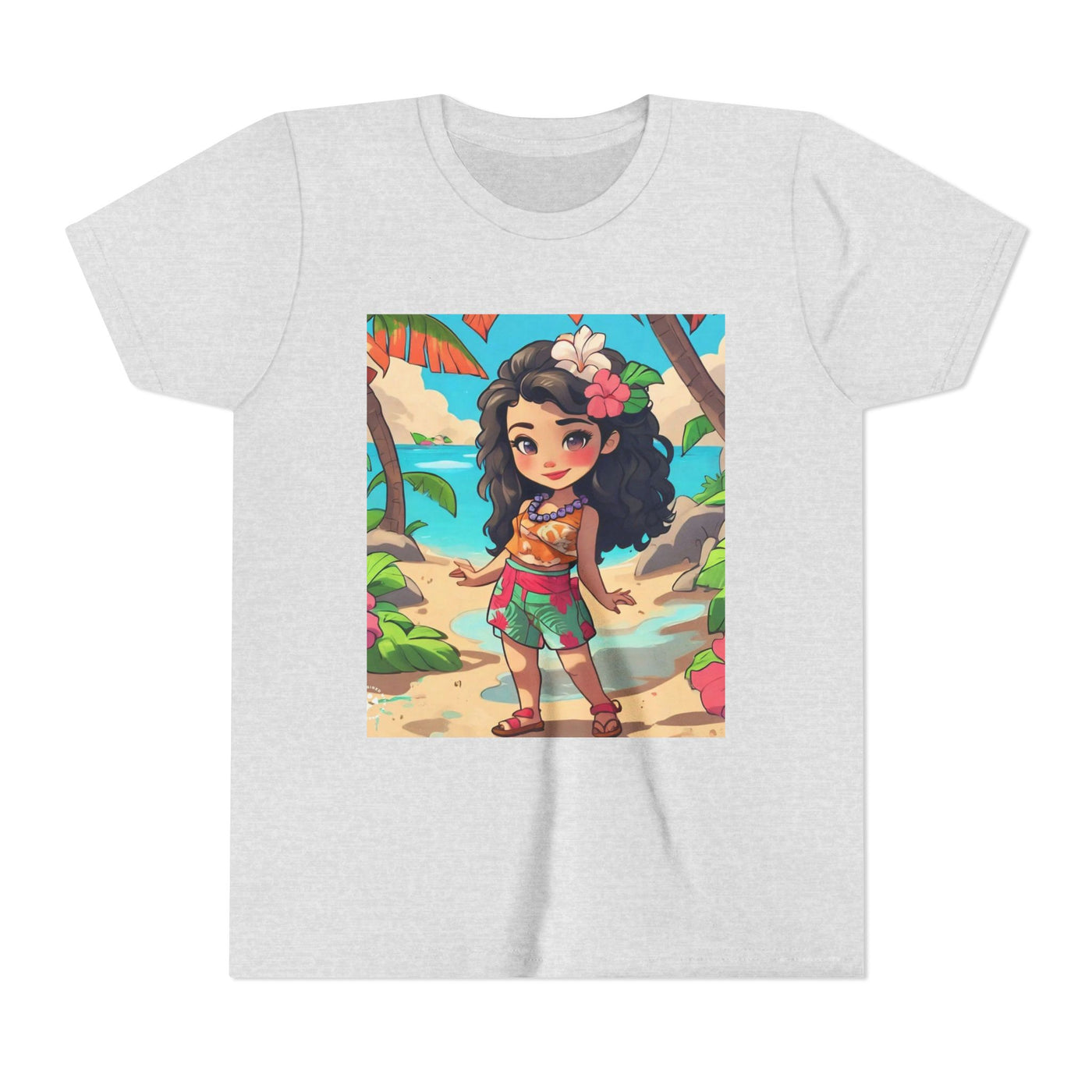 Tropical Paradise Youth Tee, Summer Fun Shirt, Kid's Beachwear, Vacation Outfit, Cute Graphic Tee, Birthday Gift for Kids