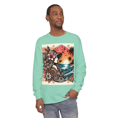 Hawaiian Sunset Floral Long Sleeve Tee