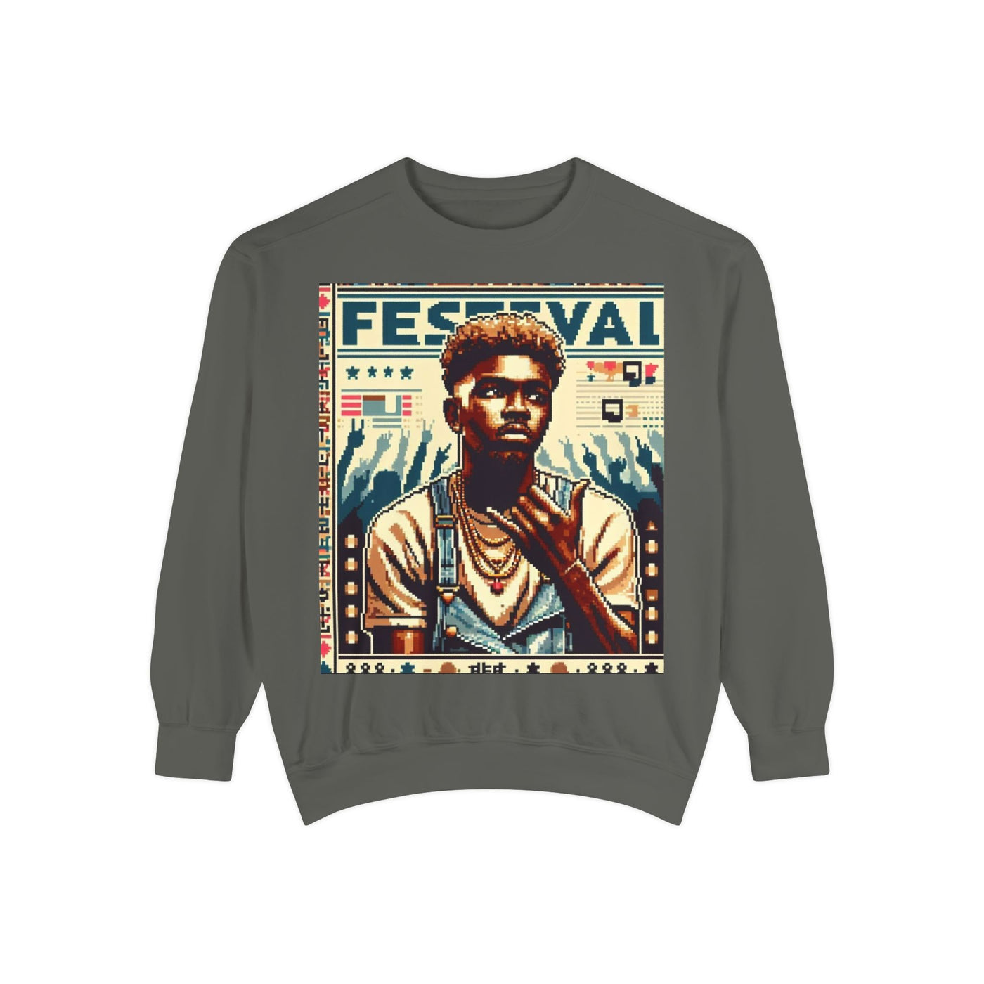 Festival Vibes Unisex Garment-Dyed Sweatshirt, Unisex Sweatshirt, Music Festival Apparel, Vintage Style Sweatshirt, Artsy Clothing, [...]