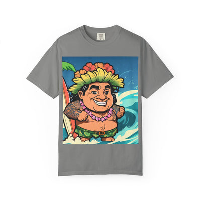 Hawaiian Surf Vibe T-Shirt - Unisex Garment-Dyed Tee, Summer Fashion, Beachwear, Gift for Him/Her, Tropical Party Shirt