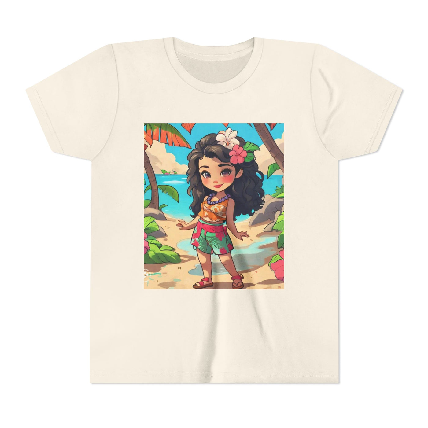 Tropical Paradise Youth Tee, Summer Fun Shirt, Kid's Beachwear, Vacation Outfit, Cute Graphic Tee, Birthday Gift for Kids