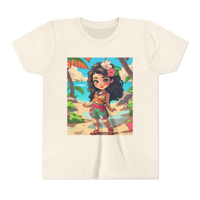 Tropical Paradise Youth Tee, Summer Fun Shirt, Kid's Beachwear, Vacation Outfit, Cute Graphic Tee, Birthday Gift for Kids