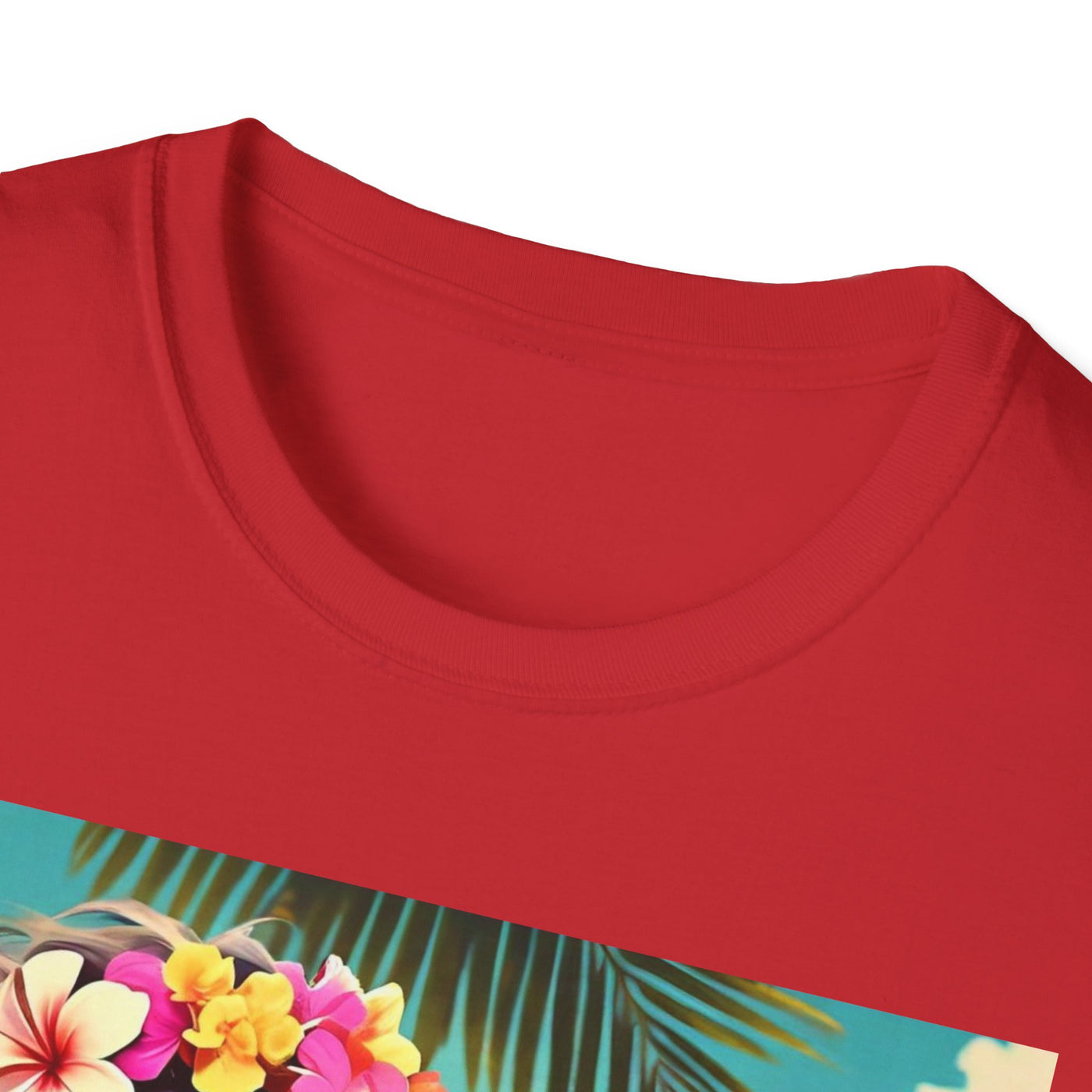 Tropical Dolphin Graphic Tee | Relaxed Vibe, Vacation Wear, Beach Party, Gift for Nature Lovers, Summer Fun