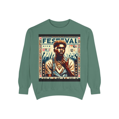 Festival Portrait Sweatshirt — Vintage Concert Graphic Pullover