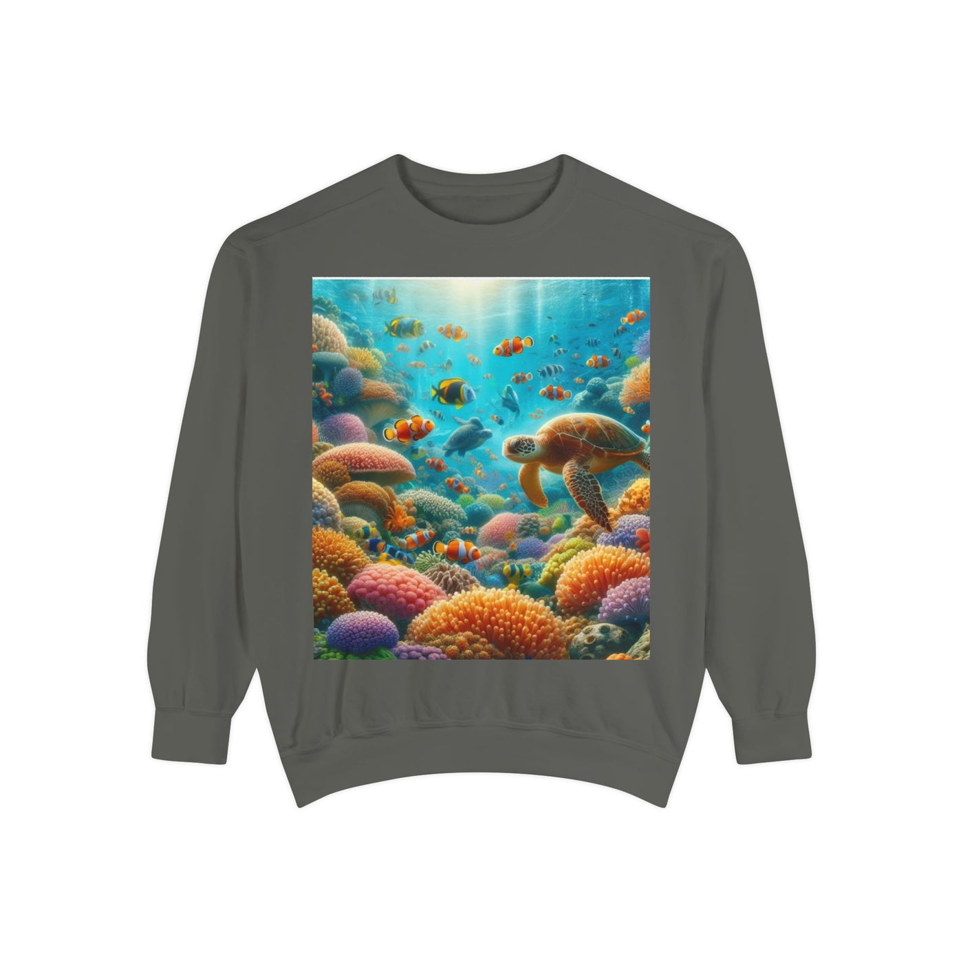 Coral Reef Adventure Sweatshirt | Eco-Friendly Style, Coastal Vibes, Perfect Gift for Ocean Lovers, Summer Apparel, Unique Beachwear