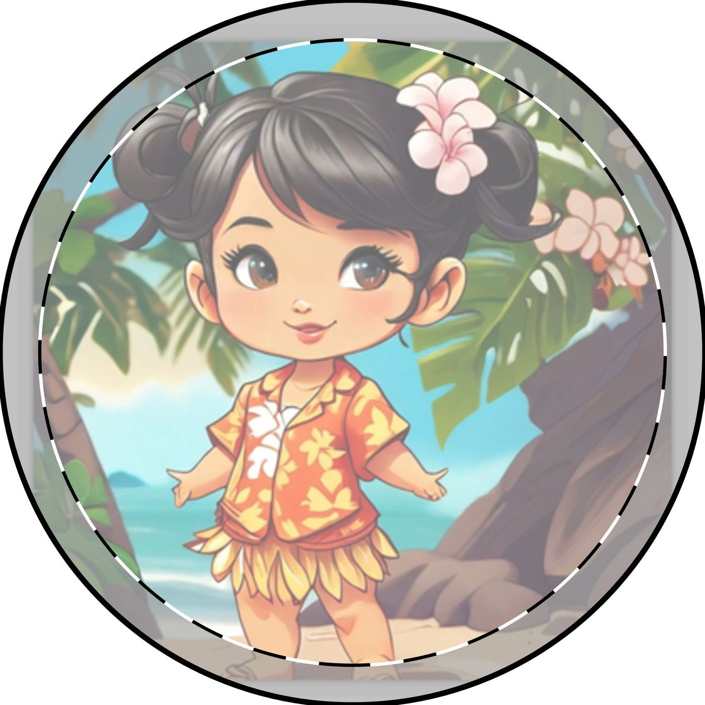 Mini Circle Necklace (Engraving)