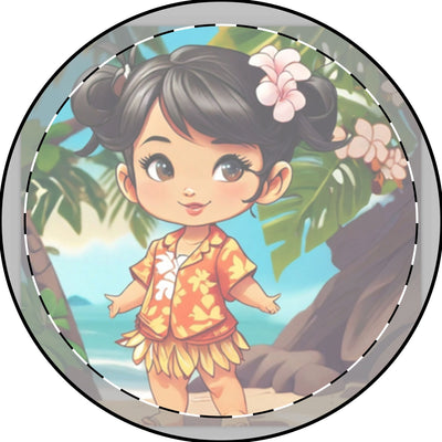 Mini Circle Necklace (Engraving)