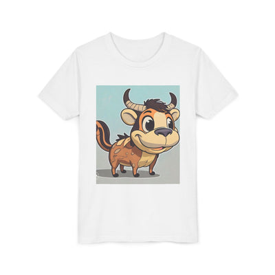 Cute Cartoon Cow Youth Tee, Kid's Shirt for Birthdays, Playdates, Gift for Animal Lovers, Fun Party Wear, Casual Everyday Style