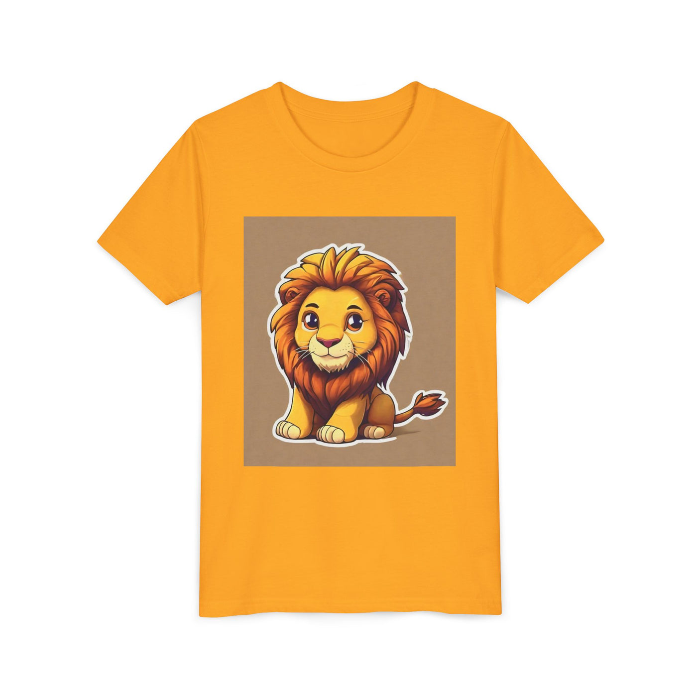 Cute Lion Youth Short Sleeve Tee, Kids Animal T-Shirt, Birthday Gift, Kids Apparel, Zoo Theme Shirt, Playful Lion Print