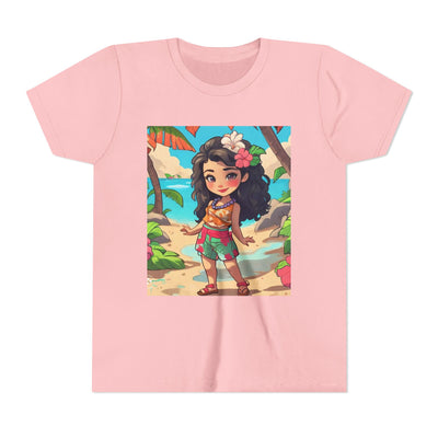 Tropical Paradise Youth Tee, Summer Fun Shirt, Kid's Beachwear, Vacation Outfit, Cute Graphic Tee, Birthday Gift for Kids