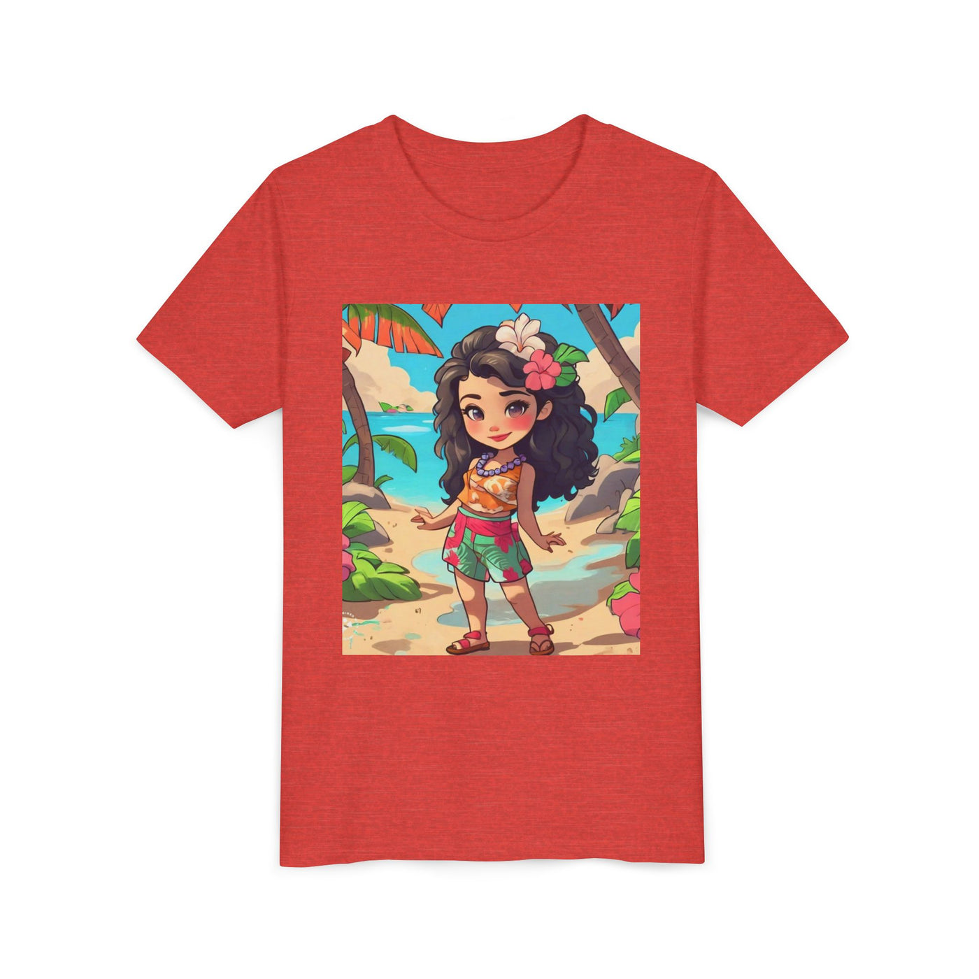 Tropical Paradise Youth Tee, Summer Fun Shirt, Kid's Beachwear, Vacation Outfit, Cute Graphic Tee, Birthday Gift for Kids