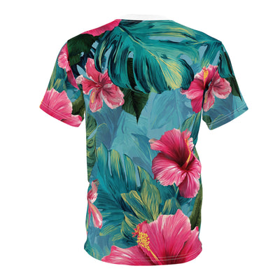 Tropical Hibiscus All-Over Print Tee