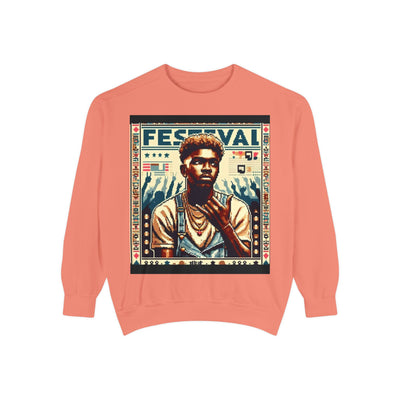 Festival Portrait Sweatshirt — Vintage Concert Graphic Pullover