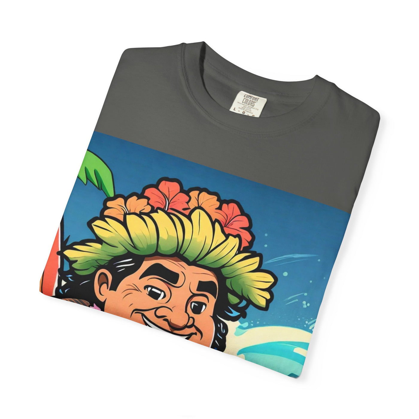 Hawaiian Surf Vibe T-Shirt - Unisex Garment-Dyed Tee, Summer Fashion, Beachwear, Gift for Him/Her, Tropical Party Shirt