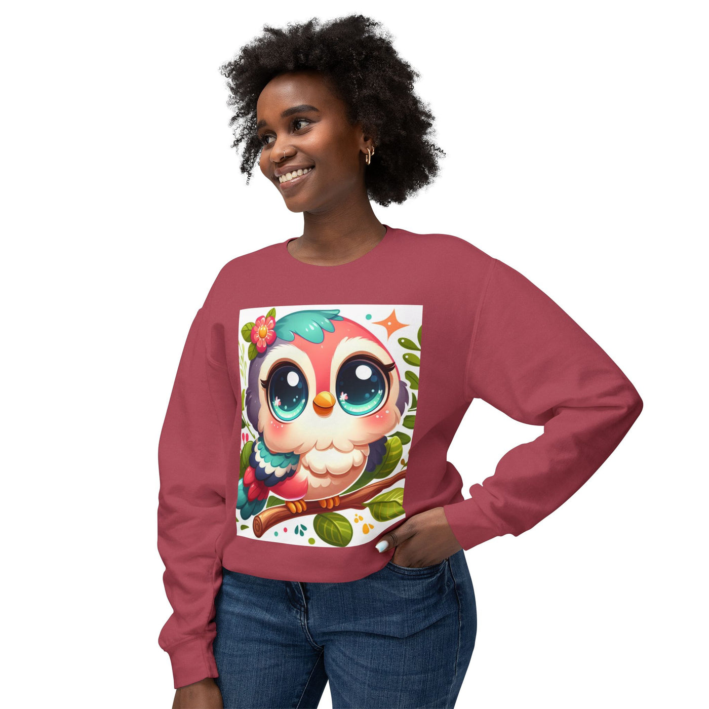 Cute Owl Graphic Sweatshirt, Cozy Crewneck, Gift for Animal Lovers, Casual Wear, Ideal for Fall, Nature Lover Gift