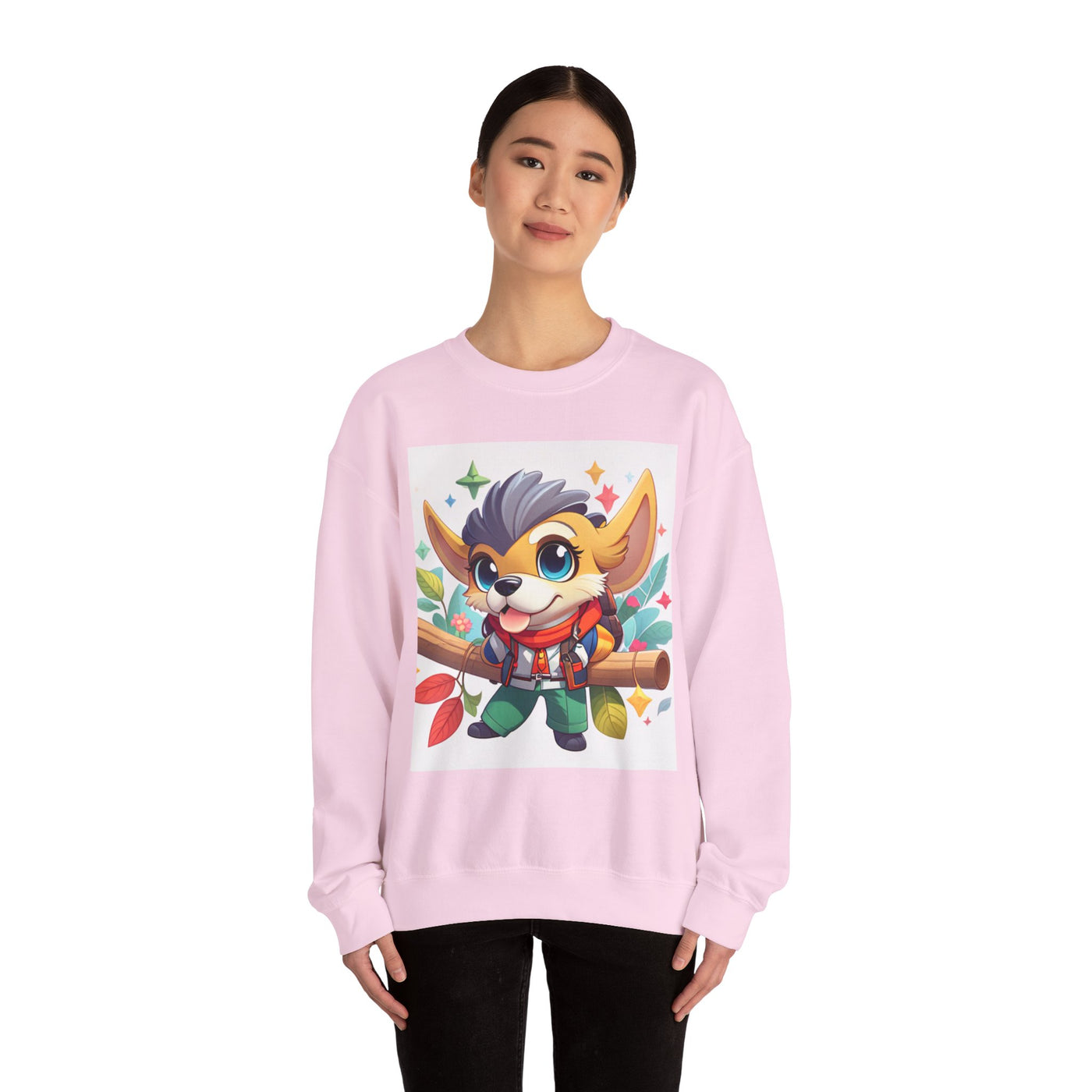 Cute Cartoon Animal Sweatshirt, Cozy Unisex Sweatshirt for Kids and Adults, Fall Fashion, Gift for Animal Lovers, Warm Crewneck