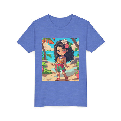 Tropical Paradise Youth Tee, Summer Fun Shirt, Kid's Beachwear, Vacation Outfit, Cute Graphic Tee, Birthday Gift for Kids