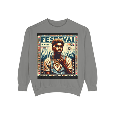 Festival Portrait Sweatshirt — Vintage Concert Graphic Pullover