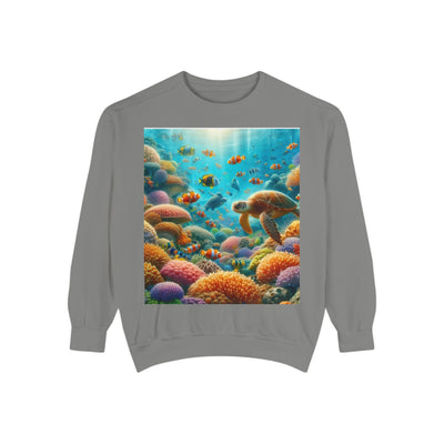 Coral Reef Adventure Sweatshirt | Eco-Friendly Style, Coastal Vibes, Perfect Gift for Ocean Lovers, Summer Apparel, Unique Beachwear