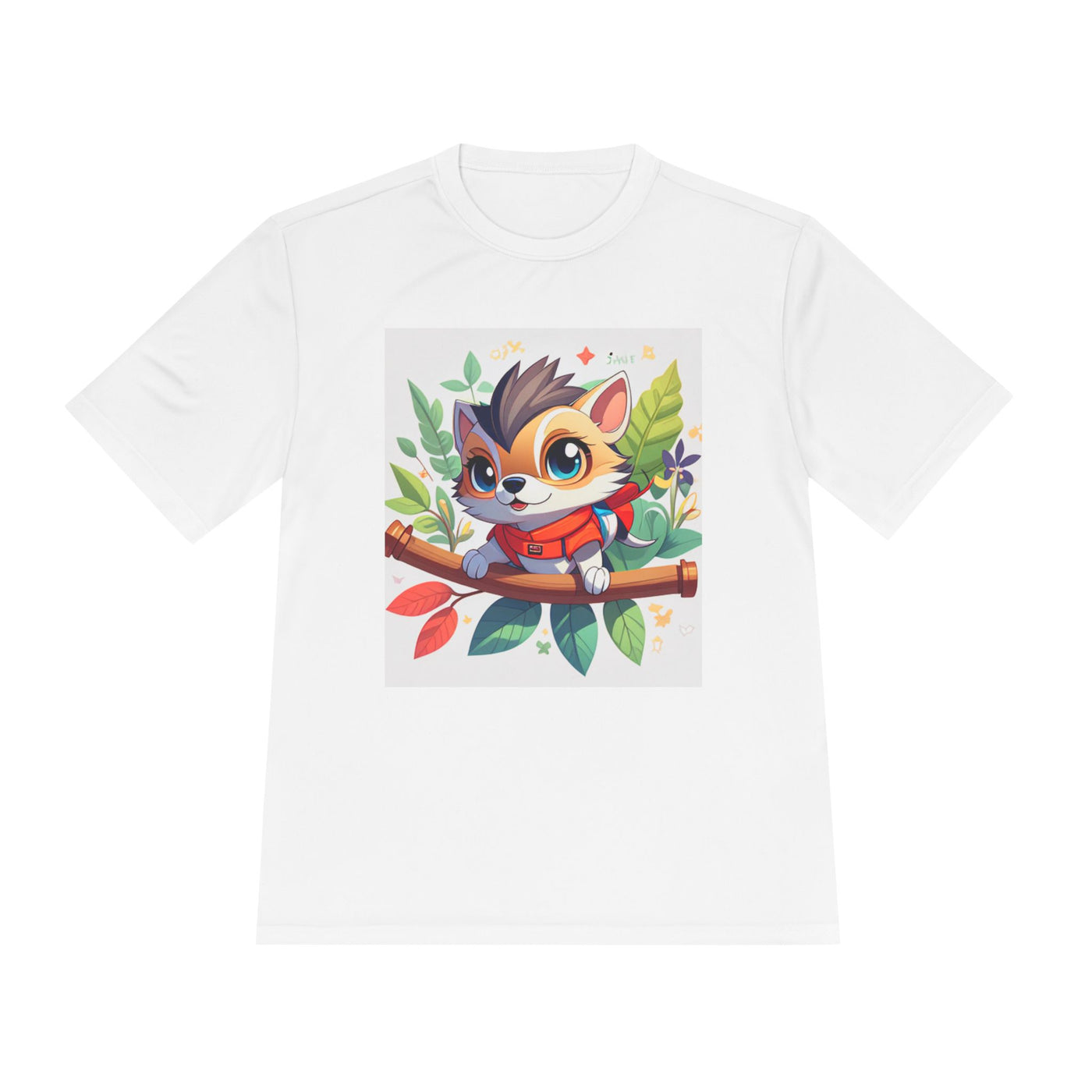 Cute Animal Graphic Tee, Unisex Moisture Wicking Tee, Lightweight T-Shirt, Perfect Gift for Animal Lovers, Outdoor Activities, Everyday Wear