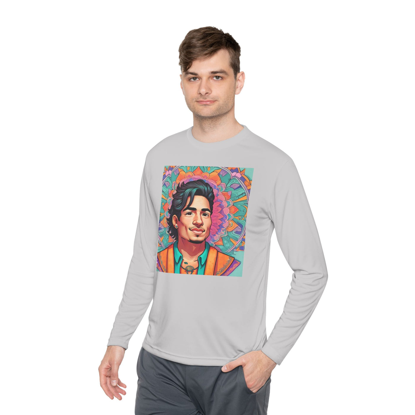 Colorful Artistic Unisex Long Sleeve Tee - Perfect for Casual Wear, Birthday Gift, Art Lovers, Music Festivals, Summer Events