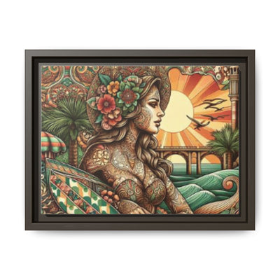 Bohemian Wall Art, Framed Beach Print, Home Decor, Coastal Art, Boho Wall Decor, Gift for Her