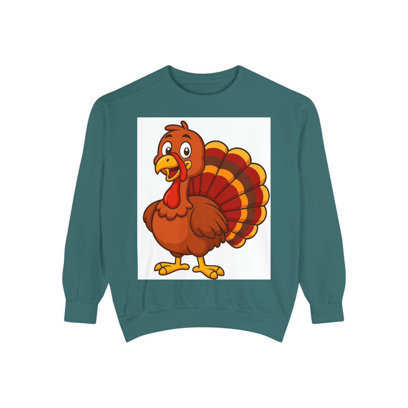 Thanksgiving Turkey Sweatshirt - Cute Cartoon Turkey Pullover