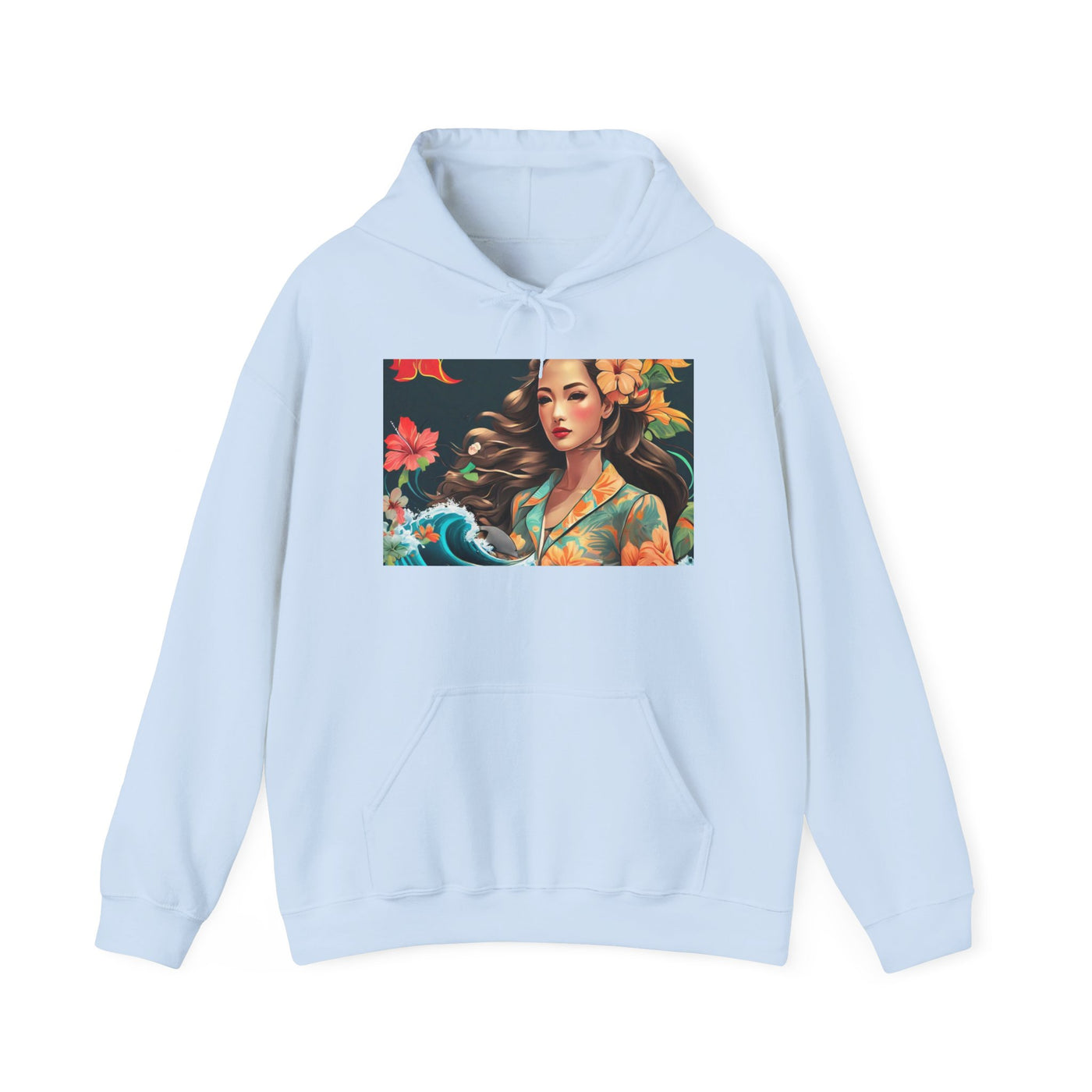 Tropical Floral Hoodie, Cozy Sweatshirt, Beach Vibe Apparel, Boho Style Outerwear, Perfect Gift for Nature Lovers