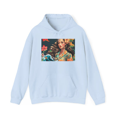 Tropical Floral Hoodie, Cozy Sweatshirt, Beach Vibe Apparel, Boho Style Outerwear, Perfect Gift for Nature Lovers