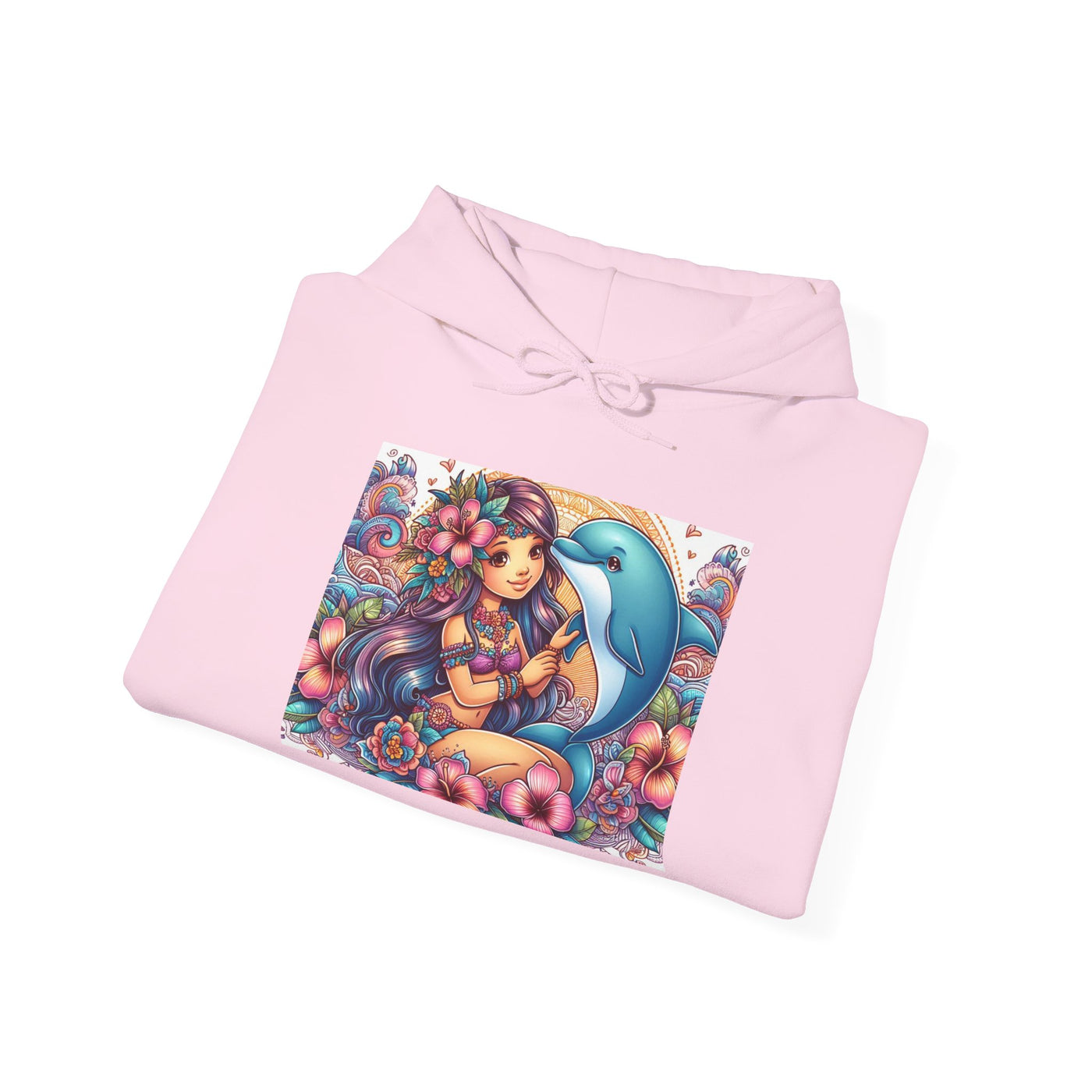 Colorful Mermaid Art Sweatshirt, Cozy Hoodie, Gift for Art Lovers, Unique Lounge Wear, Ocean-Inspired Apparel, Vibrant Graphic Hoodie