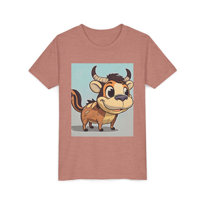 Cute Cartoon Cow Youth Tee, Kid's Shirt for Birthdays, Playdates, Gift for Animal Lovers, Fun Party Wear, Casual Everyday Style