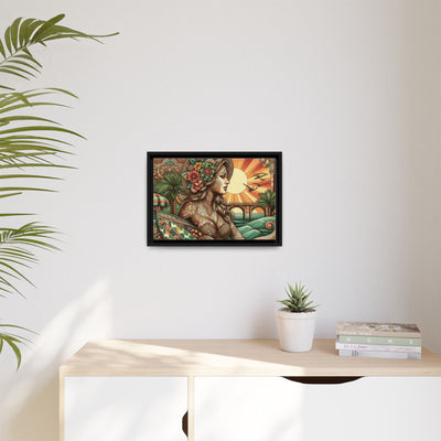 Bohemian Wall Art, Framed Beach Print, Home Decor, Coastal Art, Boho Wall Decor, Gift for Her