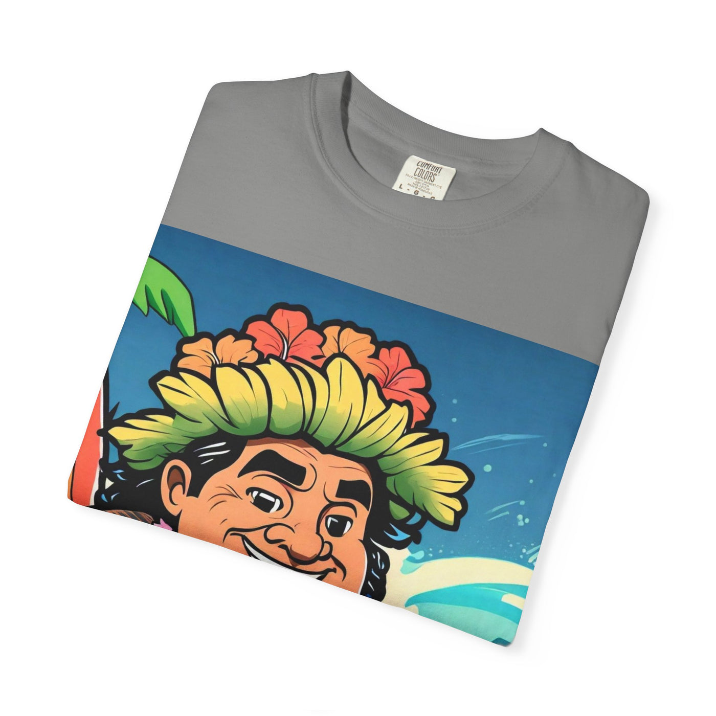 Hawaiian Surf Vibe T-Shirt - Unisex Garment-Dyed Tee, Summer Fashion, Beachwear, Gift for Him/Her, Tropical Party Shirt