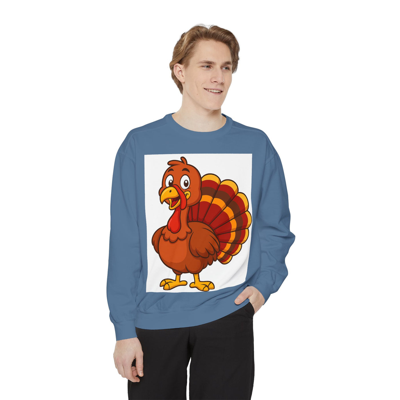Thanksgiving Turkey Sweatshirt - Cute Cartoon Turkey Pullover
