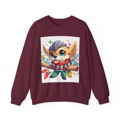 Cute Cartoon Animal Sweatshirt, Cozy Unisex Sweatshirt for Kids and Adults, Fall Fashion, Gift for Animal Lovers, Warm Crewneck