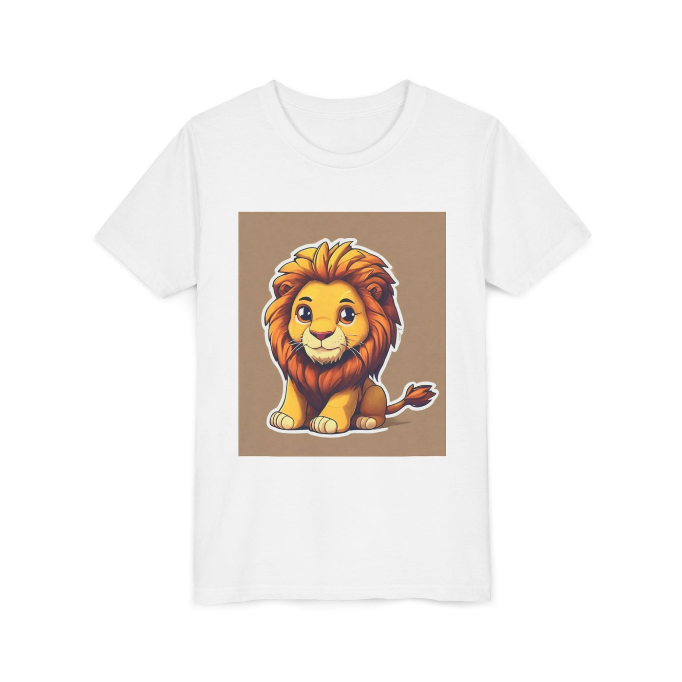 Cute Lion Youth Short Sleeve Tee, Kids Animal T-Shirt, Birthday Gift, Kids Apparel, Zoo Theme Shirt, Playful Lion Print