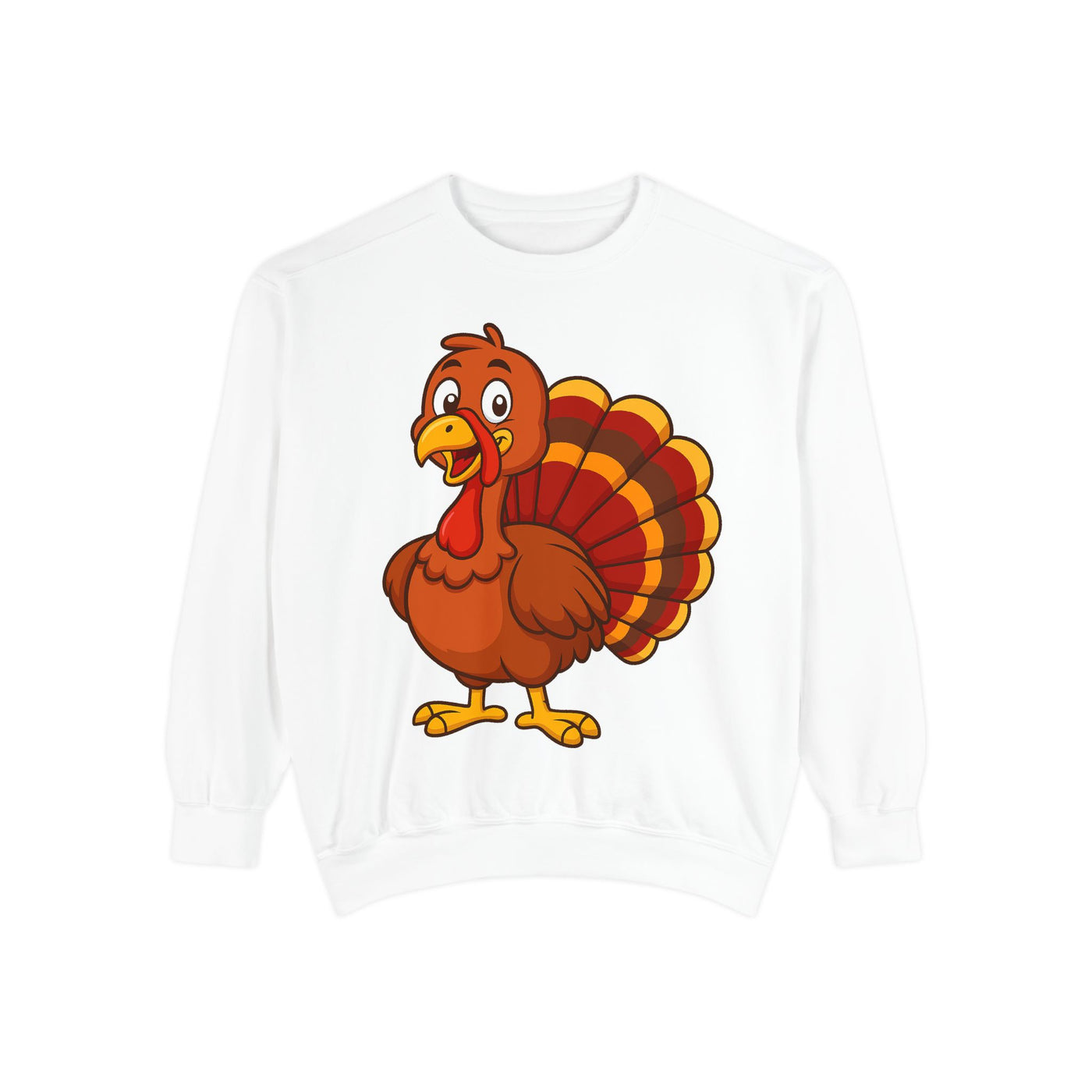 Thanksgiving Turkey Sweatshirt - Cute Cartoon Turkey Pullover