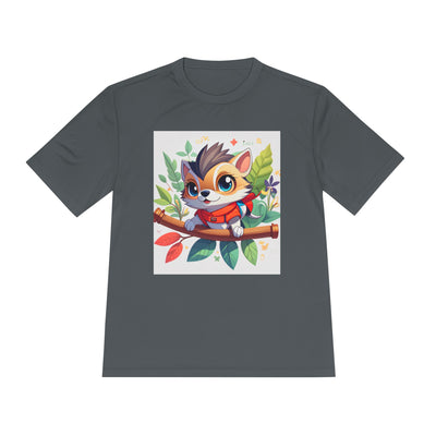 Cute Animal Graphic Tee, Unisex Moisture Wicking Tee, Lightweight T-Shirt, Perfect Gift for Animal Lovers, Outdoor Activities, Everyday Wear