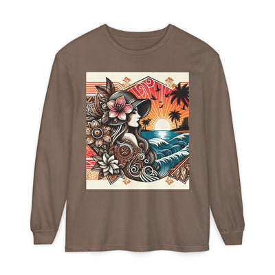 Hawaiian Sunset Floral Long Sleeve Tee