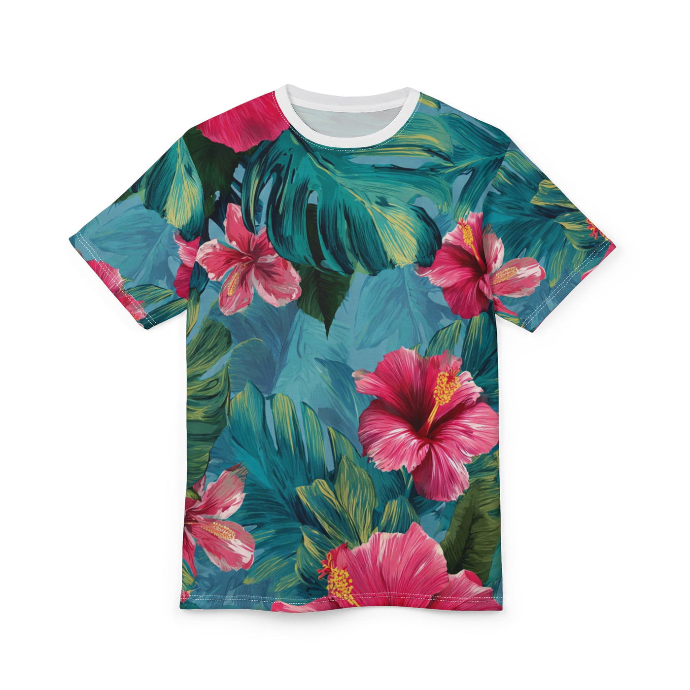 Tropical Hibiscus All-Over Print Tee