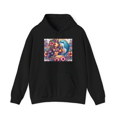 Colorful Mermaid Art Sweatshirt, Cozy Hoodie, Gift for Art Lovers, Unique Lounge Wear, Ocean-Inspired Apparel, Vibrant Graphic Hoodie
