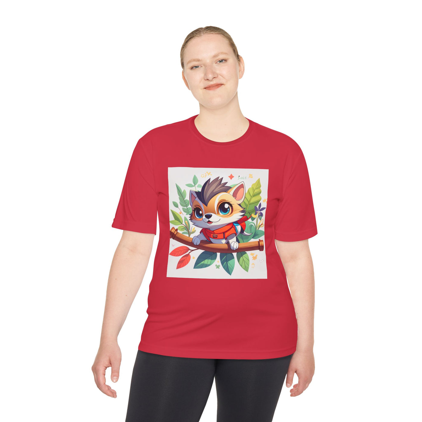 Cute Animal Graphic Tee, Unisex Moisture Wicking Tee, Lightweight T-Shirt, Perfect Gift for Animal Lovers, Outdoor Activities, Everyday Wear