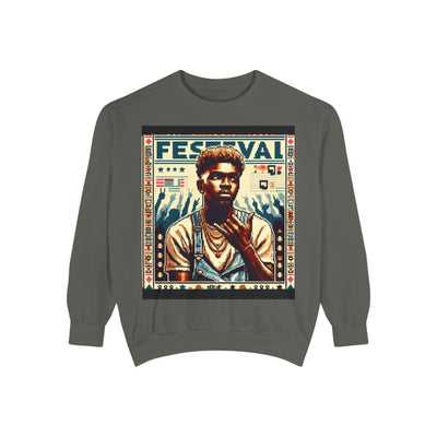 Festival Portrait Sweatshirt — Vintage Concert Graphic Pullover