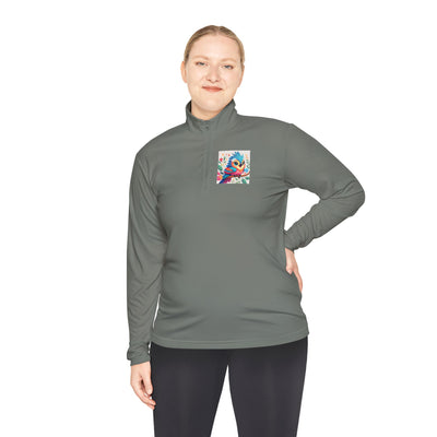 Playful Unisex Quarter-Zip Pullover - Perfect for Every Casual Occasion, Gift for Friends, Cozy Layering, Spring Fashion, Weekend Wear