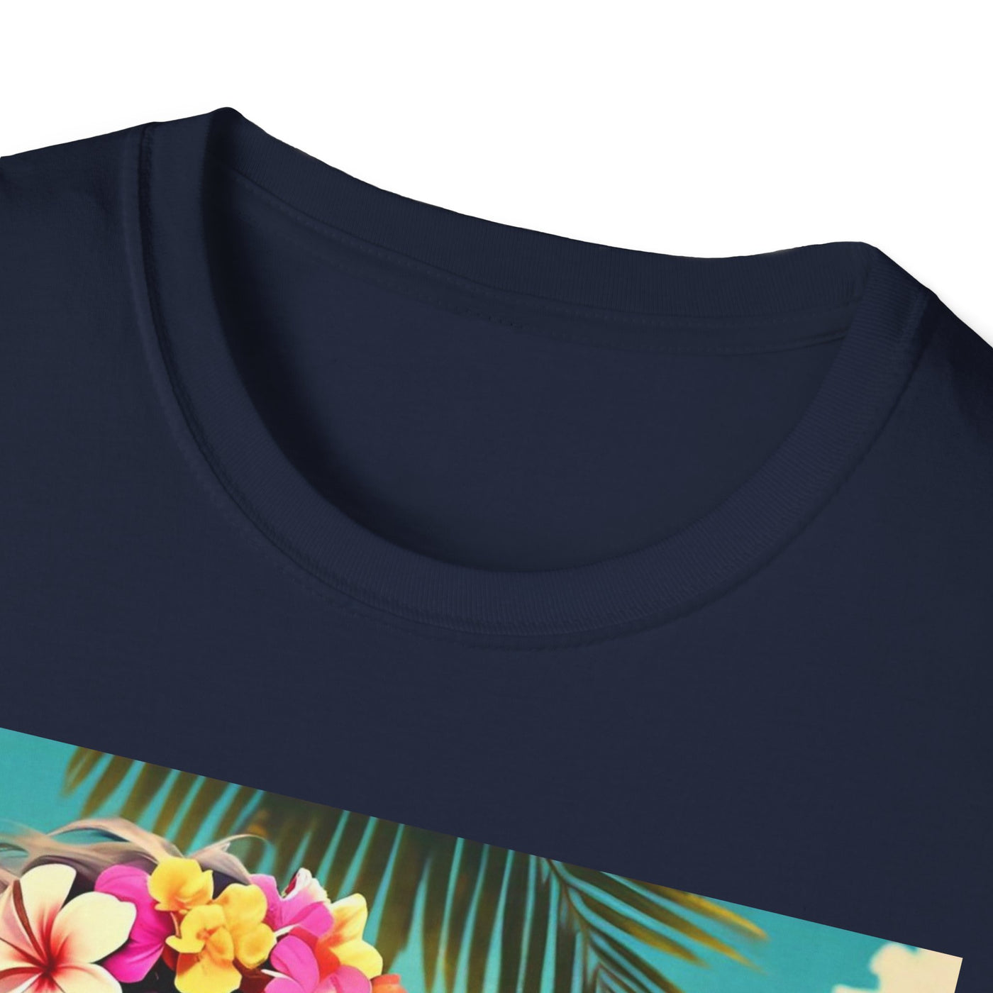 Tropical Dolphin Graphic Tee | Relaxed Vibe, Vacation Wear, Beach Party, Gift for Nature Lovers, Summer Fun