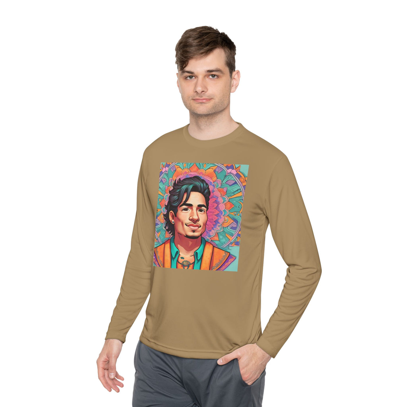 Colorful Artistic Unisex Long Sleeve Tee - Perfect for Casual Wear, Birthday Gift, Art Lovers, Music Festivals, Summer Events