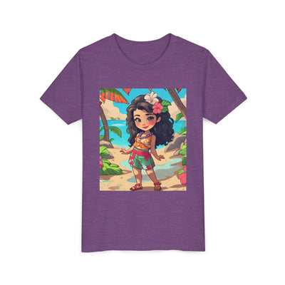 Tropical Paradise Youth Tee, Summer Fun Shirt, Kid's Beachwear, Vacation Outfit, Cute Graphic Tee, Birthday Gift for Kids