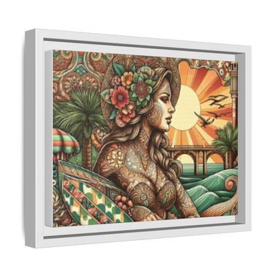 Bohemian Wall Art, Framed Beach Print, Home Decor, Coastal Art, Boho Wall Decor, Gift for Her