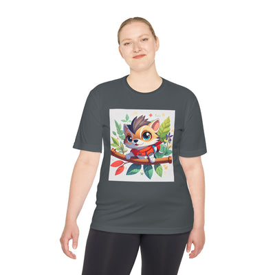 Cute Animal Graphic Tee, Unisex Moisture Wicking Tee, Lightweight T-Shirt, Perfect Gift for Animal Lovers, Outdoor Activities, Everyday Wear